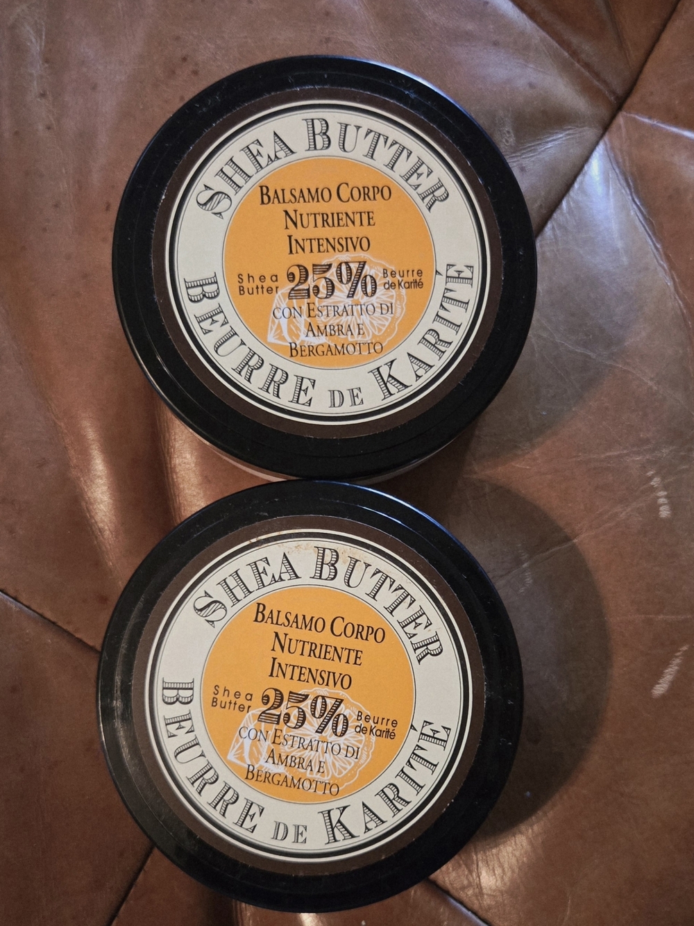 Shea Butter 25% Intensive Body Balm - Bergamot & Amber - 2-Pack 6.7oz Each